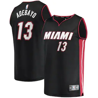 youth fanatics branded bam adebayo black miami heat fast br-349